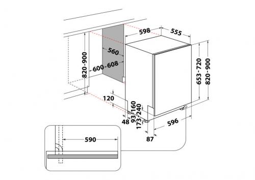 Bauknecht B2I HD 526 A Einbauspülmaschine